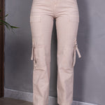 PANTALON BAGGY CARGO TAFETA MUJER