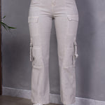 PANTALON BAGGY CARGO TAFETA MUJER