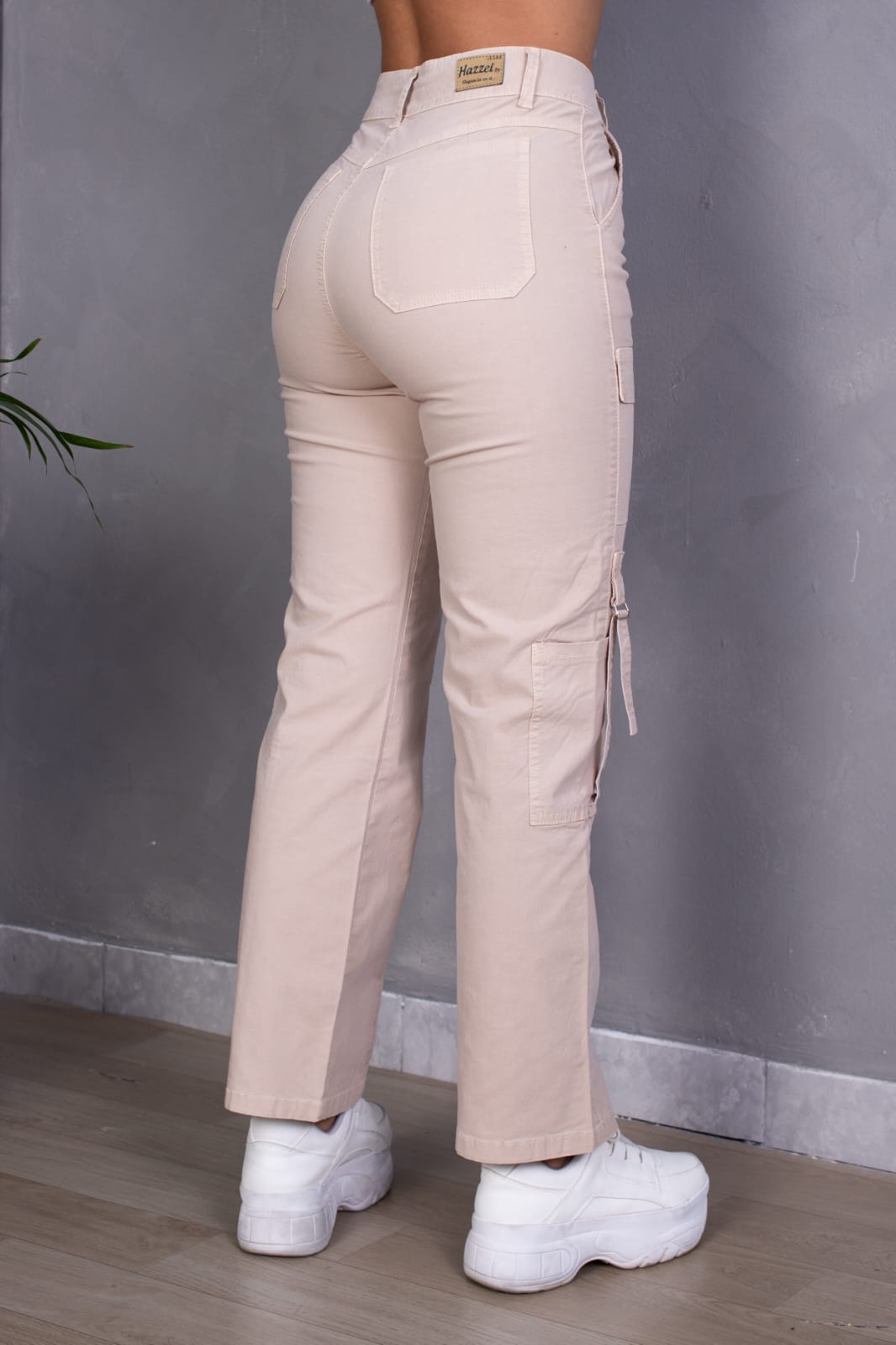 PANTALON BAGGY CARGO TAFETA MUJER