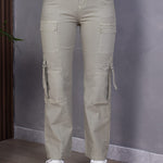 PANTALON BAGGY CARGO TAFETA MUJER
