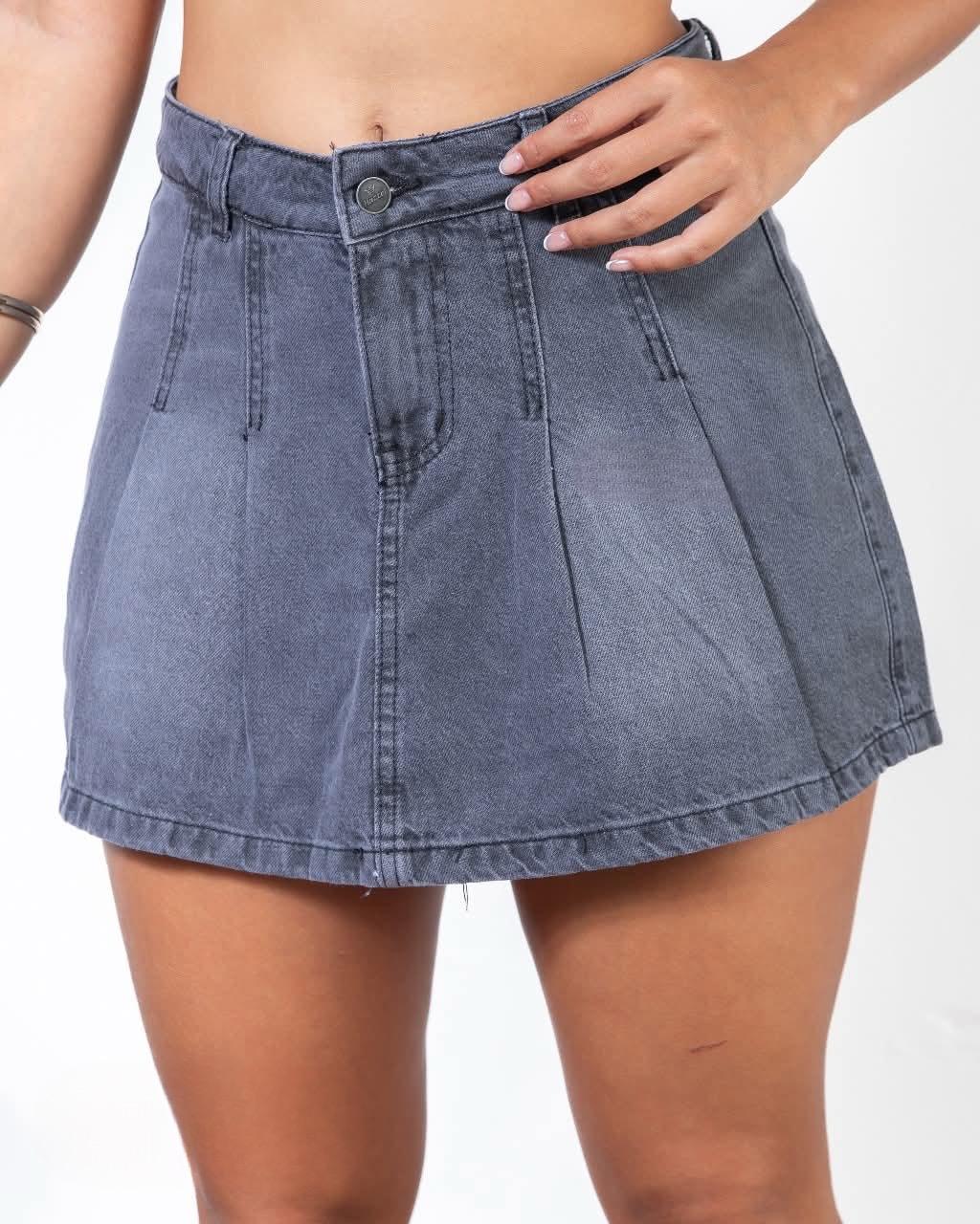 FALDA SHORT PLIZADA