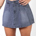 FALDA SHORT PLIZADA