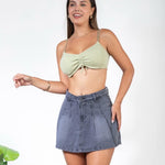 FALDA SHORT PLIZADA
